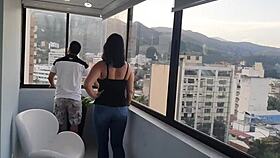 Colombian girl sells her house and gets fucked hard.