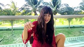 sexy brunette beauty shares makeup tips for a flawless face