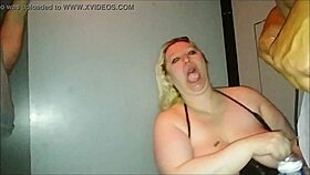 Jylynn celebrates her 4th anniversary with a wild group sex at the adult emporium