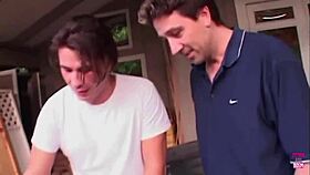 Slutty babe smashed by two huge cocks