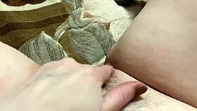 Katerina teases with her hairy pussy during solo play