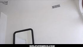 hot teen stepsister megan sage seduces her stepbrother in bed with blowjob and ass play