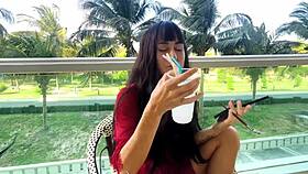 sexy brunette beauty shares makeup tips for a flawless face