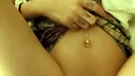 Latina Teen Climaxes From Clit Play