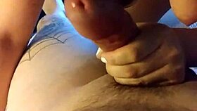 feeling the intense pleasure as jillian sucks that huge cock deeply