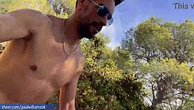 Woman Walks Naked And Masturbates On Road.