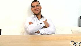 Two guys in nature's garb engage in passionate homosexual sex under the open sky