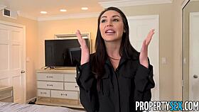 Wow! Indecisive buyer drills stunning agent in missionary. Her natural tits bounce with every hardcore thrust!