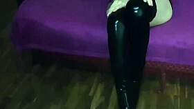 Watch this horny redhead beauty masturbate her pussy to orgasm in her clothes