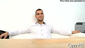 Two guys in nature's garb engage in passionate homosexual sex under the open sky