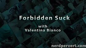 valentina bianco nerd spunk all over her face