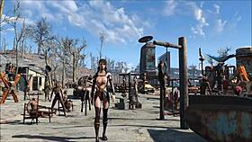 yo, check this fallout 4 extreme bdsm fashion with a cute teen brunette, it's wild!