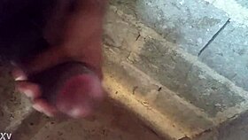 milf dominican babe with small tits masturbating a big cock in her free time!