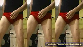 Thin Mature Shows Huge Cock