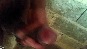 milf dominican babe with small tits masturbating a big cock in her free time!