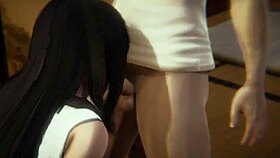 In this fantasy compilation, aerith, jessie, and tifa deliver intense blowjobs.