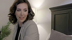 i got unstressed by a big black cock with the brunette babe riding and doggystyle fucking