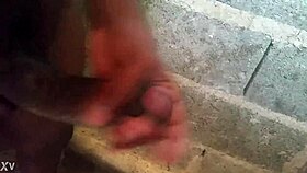 milf dominican babe with small tits masturbating a big cock in her free time!