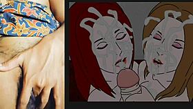 Asian Cartoon Inspires Solo Masturbation