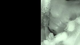 Brazilian Amateurs Playing In The Bathtub, Teasing For Cumshot?