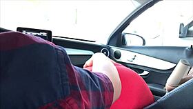 sucking in the car with boyfriend