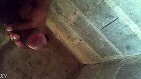 milf dominican babe with small tits masturbating a big cock in her free time!