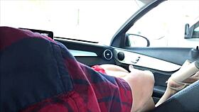 sucking in the car with boyfriend