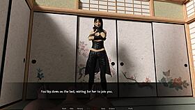 I-I play forbidden dojo, part three, with small tits exposed.