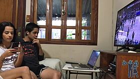 She Filled My Balls To Fuck During The Game, So I Put The Dick With Force