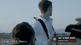 Conflicted twink's first gay sex with older man?