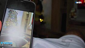 Fucking my beautiful Colombian friend on Christmas!