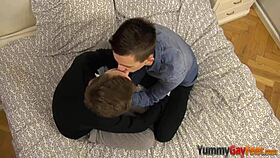 GAY TEEN 18+AGER LICKS TOES!