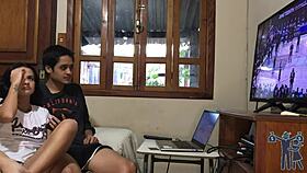 She Filled My Balls To Fuck During The Game, So I Put The Dick With Force