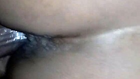 Ebony Pussy Gets Creampied By Big Black Cock