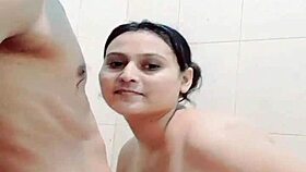 Desi bathroom sex with big tits and ass in hardcore scene