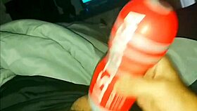 Cory Bernstein edges his big dick into a toy and cums hard