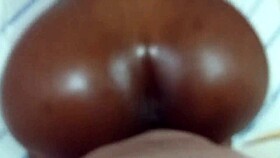 skinny ebony slut begs for interracial bareback pussy fucking