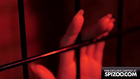 Young Alexis Tae caged and punished by huge cock 😏