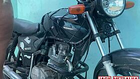 She booked the bike and took the dick