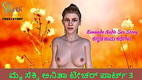 Listen to this kannada audio sex story: sex with anita teacher part 3. What happens next?