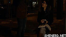 Nerd girl gets her tight pussy fucked missionary