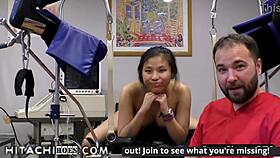 Freshman Raya Nguyen Experiences Hitachi Wand Orgasms From Doctor Tampa In Hospital