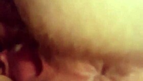 deep purple dildo stretching my wife's tight pussy hard