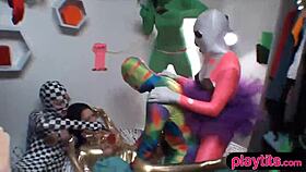 i-i mean, college teen 18+s costume party in dorm ends in groupsex