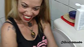 during tattoo, fairy mel gives golden shower, blonde on video, i cum on face