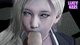 I, the young new secretary, can't say no to this big cock on the desk.