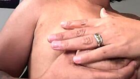 Fill my mouth with milk after winking ass