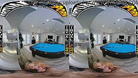 Virtual Billiards Game With Latina Milf Caitlin Bell