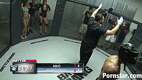 Sexy babe Ann Marie Rios fucks the boxing winner