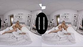 blonde milf uses big black dildo in tight pussy